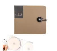 Étui portable à 12 poches pour CD/DVD, pochette en plastique transparent avec boucle, organiseur de portefeuille, sac de rangement portable pour DVD, sac de rangement pour voiture, maison, bureau