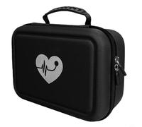 Étui portable en EVA pour tensiomètre et glucose dans le sang avec design absorbant les chocs pour un transport sûr (noir)