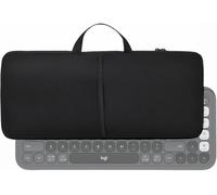 Étui portable en néoprène imperméable à l'eau,à la poussière et aux chocs pour Logitech POP ICON Keys Clavier et souris sans fil BluetoothDesign pliable avec poignée et poche en maille