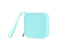 Étui portable en silicone robuste pour bijoux et pièces de monnaie, accessoire tendance et élégant pour le rangement des consommateurs à la mode, Vert