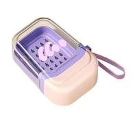 Étui portable pour savon - Porte-savon portable | Plateau égouttoir double couche avec cordon et récipient compact pour douche, voyage, camping, gym