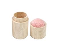 Étui porte-aiguilles, étui d'aiguille à coudre | Outil portable de coussin à coudre à l'aiguille - Boîte de rangement et couvercle pour aiguilles en bois - Coussin à aiguilles à faire soi-même pour