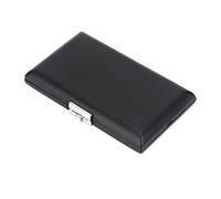 Étui Porte-Anches de Basson en Cuir PU en Bois avec Fermeture à Boucle pour 6 Anches pour Bassonistes Noir