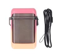 Étui porte-badge, porte-carte d'identité transparent, joint hermétique avec lanière, étui de poche compact multifonctionnel pour la natation, le surf, les sports de plage (Dégradé Rose)