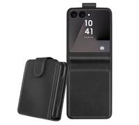 Étui Chesterfield Porte-Carte pour Z Flip 7 avec Rabat Magnétique Noir