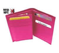 Etui porte carte de crédit RFID/ NFC cuir, 3 volet, 9 cartes, anti piratage Mini Portefeuille Compact, Homme / Femme