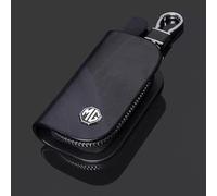 Etui Porte-Clé Cuir pour MG Marvel R 2021 2022 2023, Pochette pour Clé de Voiture Étui de Protection pour Clef avec Fermeture Éclair pour Homme et Femme Clef Voiture Accessoires,A-Black