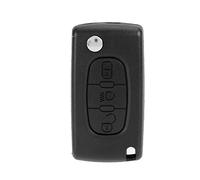Étui porte-clés, 3 boutons de voiture à distance Flip Key Fob Case Blade Cover Shell Fit pour C3 C4 C5 C6