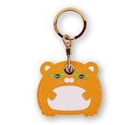 Étui porte-clés en cuir compatible avec Apple AirTag, GPS Airtag avec porte-clés, coque de protection anti-rayures pour clés, portefeuille (chat)