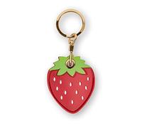 Étui porte-clés en cuir compatible avec Apple AirTag, GPS Airtag Keychain Finder Tracker avec porte-clés, coque de protection anti-rayures Air Tag, fraise