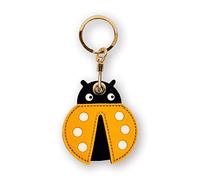 Étui Porte-clés en Cuir Compatible avec Apple AirTag, GPS Airtag Keychain Finder Tracker avec Porte-clés, Coque de Protection Anti-Rayures Air Tag, Insecte Mignon