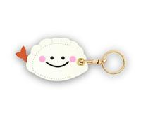 Étui Porte-clés en Cuir Compatible avec Apple AirTag, GPS Airtag Keychain Finder Tracker avec Porte-clés, Coque de Protection Anti-Rayures pour clés, Portefeuille (Dumpling)
