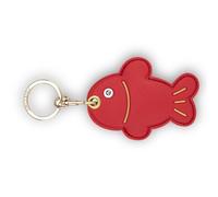 Étui porte-clés en cuir compatible avec Apple AirTag, GPS Airtag Keychain Finder Tracker avec porte-clés, coque de protection anti-rayures pour clés, portefeuille (poisson)