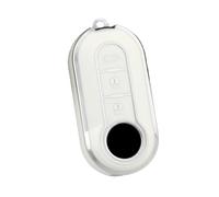 Étui Porte-clés en TPU pour e Voiture pour Lancia pour Musa(White Gold)