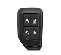 Étui Porte-clés pour Clé De Voiture 2 Ou 4 Boutons pour Volvo FH 16 FM pour EVRO 6 Camion Coques De Clé(Black(4 Buttons))