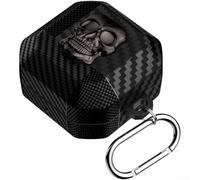 Étui porte-clés tête de mort pour Galaxy pour buds 4 Pro utilisation en | Design squelette 3D, résistant aux chocs pour le matériau TPU, protection contre les chutes, style unique