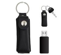 Étui porte flash | porte-clés USB en cuir avec étui de protection - sac portable pour accessoires informatiques, bureau, école et voyage