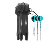 Étui porte-fléchettes pour 3 unités - Boîte de rangement pointes tiges - Conteneur extensible rigide pour fléchettes pour utilisation à la maison en extérieur, restaurant, salle de jeux pratique, Noir