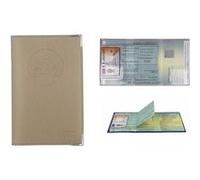 Etui porte papiers moto - Doré - Carte permis conduire + carte grise - Fabriqué en France Doré