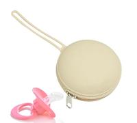 Étui porte-sucette en silicone, récipient pour sucette en silicone - Pochette de rangement portable en silicone étanche | petit sac de rangement avec fermeture éclair et corde pour petits objets