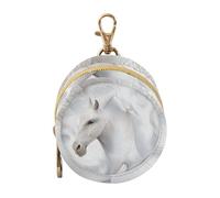 Étui porte-tétine pour bébé Motif cheval blanc abstrait