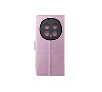 Etui Portefeuille 2 en 1 Honor Magic 8 Pro - Coque Détachable, 3 Cartes, Poche Billets - Rose Champagne