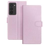 Etui Portefeuille 2 en 1 pour Redmi 15 5G avec Coque Détachable Rose champagne