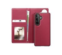 Étui Portefeuille 2 en 1 pour Galaxy S26 avec Coque Détachable Mayaxess Rouge