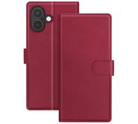 Étui Portefeuille 2 en 1 pour iPhone 17 avec Coque Détachable Mayaxess Rouge