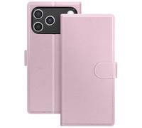 Etui Portefeuille 2 en 1 pour iPhone 17 Pro avec Coque Détachable Rose