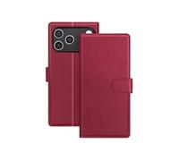 Etui Portefeuille 2 en 1 pour iPhone 17 Pro Max avec Coque Détachable Rouge