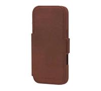 19twenty8 Étui à rabat Lynge cuir pleine fleur compatible MagSafe Brun foncé iPhone 17 Pro Max
