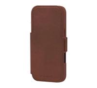 19twenty8 Étui à rabat Lynge cuir pleine fleur compatible MagSafe Brun foncé iPhone 17 Pro Max