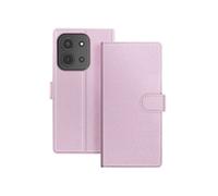 Etui Portefeuille 2 en 1 pour Redmi 15C avec Coque Détachable Rose champagne