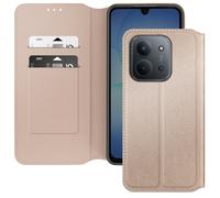 Étui Portefeuille à Clapet Magnétique pour Redmi 15C, Support, Dorée