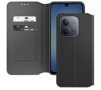Avizar Étui portefeuille pour Xiaomi Redmi 15C – Clapet magnétique, support vidéo, noir