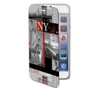 Etui Portefeuille Akashi New York iPhone 7 et iPhone 8 - Porte carte intégré