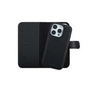 Selencia Étui portefeuille amovible Olyn avec MagSafe pour Apple iPhone 16 Pro - Noir