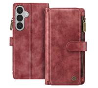Étui Portefeuille Antichoc avec Zip p. Samsung S26 Plus - CaseMe Rouge CaseMe