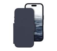 Étui Portefeuille avec Fonction Stand pour iPhone 17 Pro matière ICON Bleu marine