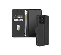 Étui portefeuille - AVIZAR - Honor 200 Smart - Cuir vegan - Noir - Support vidéo