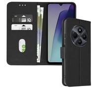 Étui portefeuille - AVIZAR - Xiaomi Redmi 14C - Noir - Rangement cartes - Support vidéo