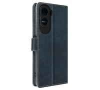 Étui Portefeuille bleu nuit anti RFID pour Honor 90 Lite