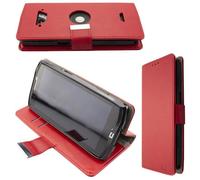 Étui portefeuille caseroxx pour Crosscall Core-X4 en Cuir artificiel avec porte-cartes - rouge