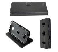 Étui portefeuille caseroxx pour Crosscall Core-X5 en Cuir artificiel avec porte-cartes - noir