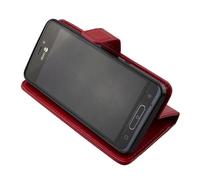 Étui portefeuille caseroxx pour Doro 8035 en Cuir artificiel avec porte-cartes - rouge