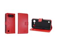 Étui portefeuille caseroxx pour Doro Aurora A10/A11 en Cuir artificiel avec porte-cartes - rouge