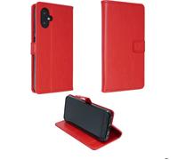 Étui portefeuille caseroxx pour SPC Zeus 2 Pro en Cuir artificiel avec porte-cartes - rouge