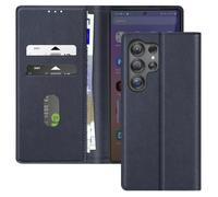 Étui Portefeuille - Chesterfield - Samsung Galaxy S25 Ultra - Bleu Nuit - Support Vidéo - Rabat Magnétique