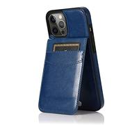 Étui Portefeuille Compatible avec Iphone 14 Pro Max Coque en Cuir PU Premium avec Porte-Cartes Pare-Chocs en TPU Souple Housse de Protection Antichoc Magnétique,Bleu,for 14 Pro Max